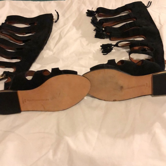 Suede Tall Gladiator Sandals - Picture 4 of 4